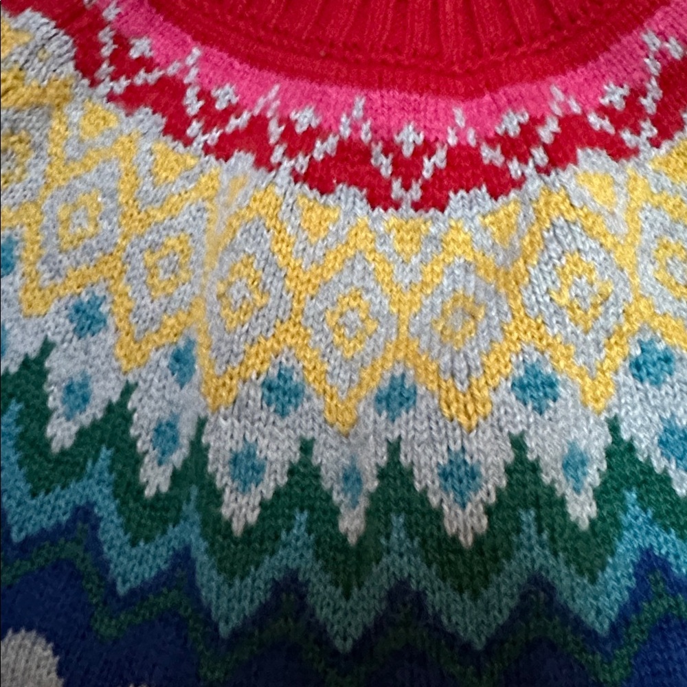 Gymboree Multicolor Patterned Crew Neck Sweater, … - image 3